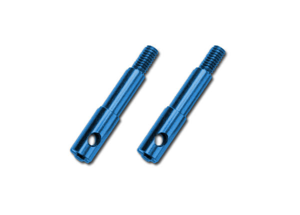 Traxxas Front Aluminum Wheel Spindles, Left & Right (Jato) - Click Image to Close
