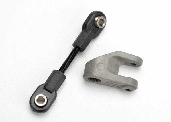 Traxxas Servo horn, steering/ linkage, steering (3x30 threaded r - Click Image to Close