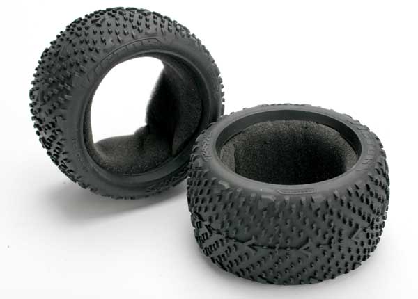 Traxxas Tires, Victory 2.8" (Rear) (2)/ Foam Inserts (2)