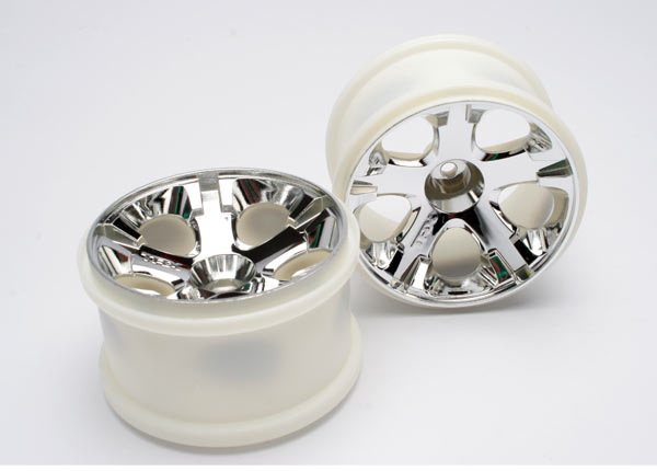 Traxxas Wheels, All-Star 2.8" (chrome) - Click Image to Close