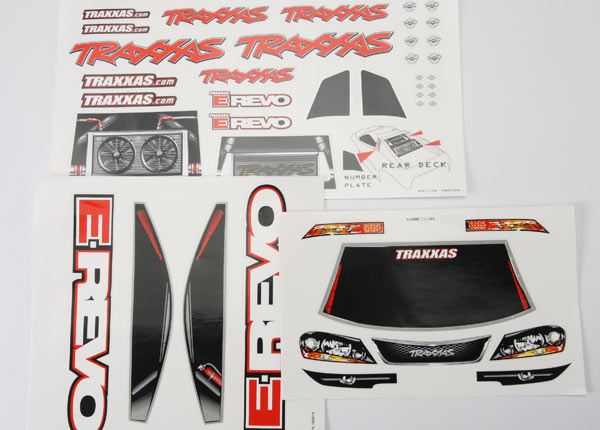 Traxxas E-Revo Decal Sheet