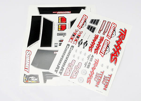 Traxxas Summit Decal Sheet - Click Image to Close