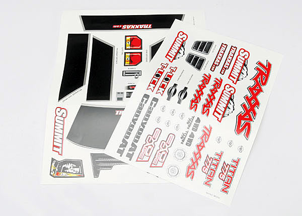 Traxxas Summit Decal Sheet