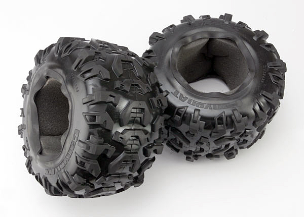 Traxxas Tires, Canyon At 3.8" (2)/ Foam Inserts (2)