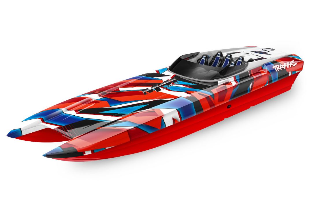 Traxxas DCB M41 Widebody 40" Catamaran Race Boat RedR - Click Image to Close