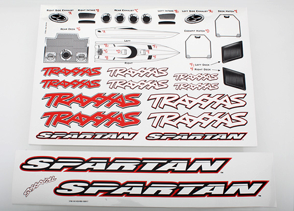 Traxxas Decal Sheet, Spartan