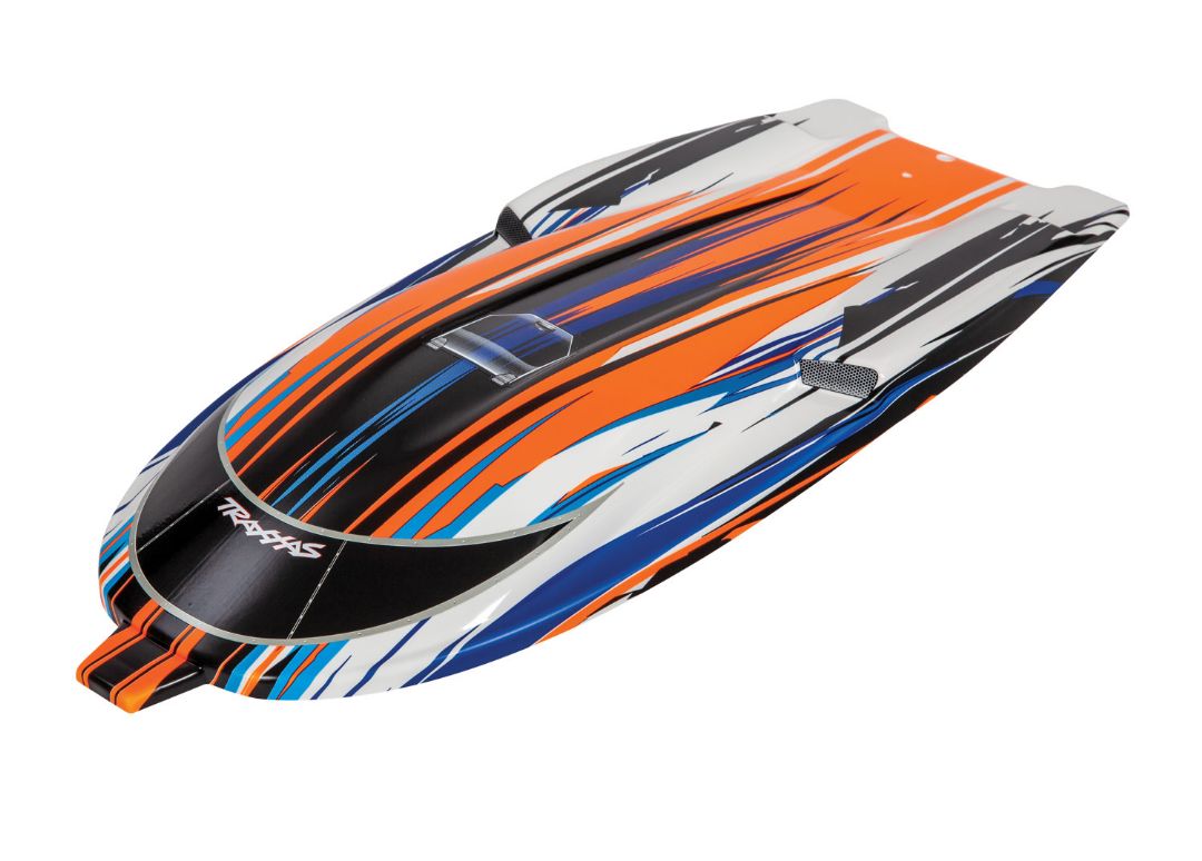 Traxxas Hatch, Spartan, orange graphics - Click Image to Close