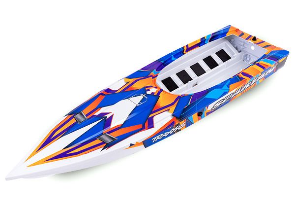 Traxxas Hull, Spartan, Orange Graphics (Fully Assembled) - Click Image to Close