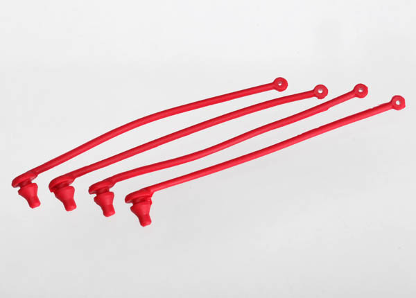 Traxxas Body Clip Retainer (Red) (4)