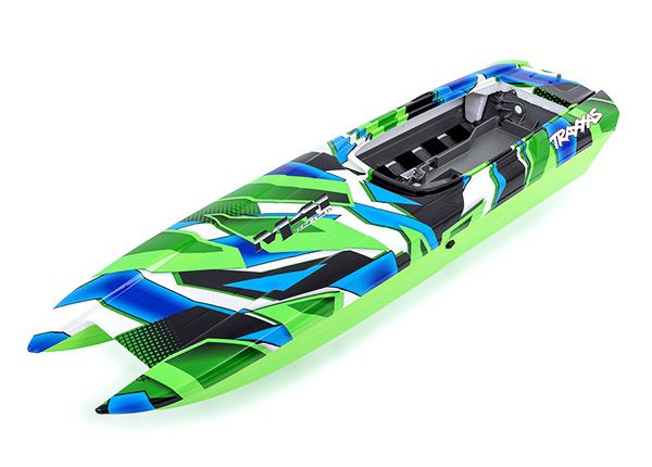 Traxxas Hull, DCB M41, Green Graphics (Fully Assembled) - Click Image to Close