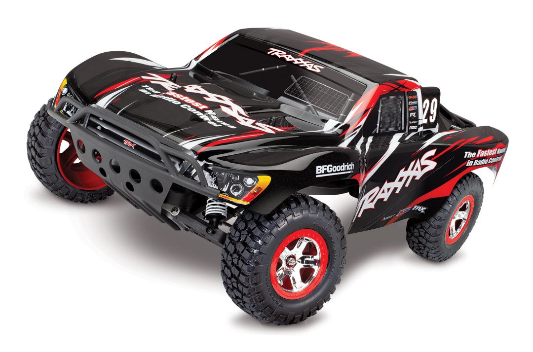 Traxxas Slash 2WD 1/10 RTR Electric Short Course Truck Black, 7-cell NiHM Battery. 4A DC charger. Brushed ESC XL-5 with Titan 12t
