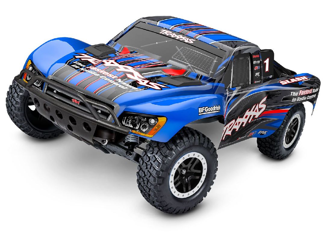 Traxxas Slash 1/10 Brushless 2WD Short Course Racing Truck RTR with TQ 2.4GHz Radio System, BL-2s ESC (Fwd/Rev) Requires Battery and Charger - Blue