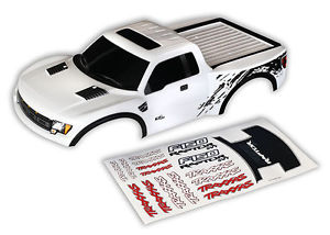 Traxxas Body, Ford Raptor, white (painted, decals applied)