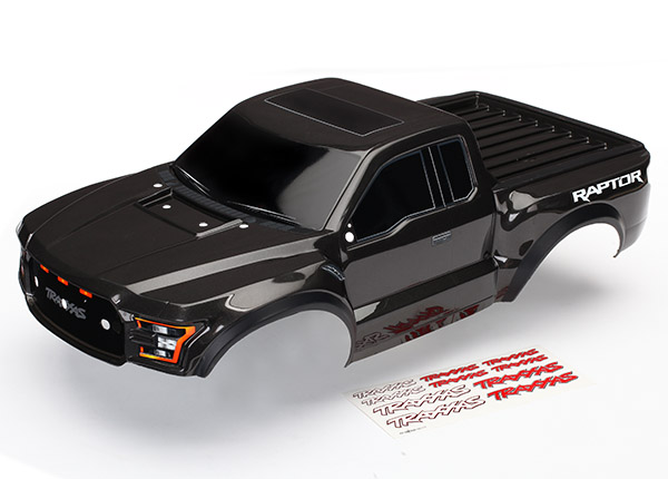Traxxas Body, 2017 Ford Raptor (Black),with Decals Applied