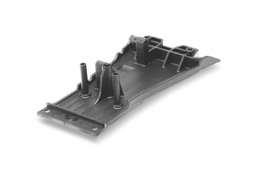 Traxxas Lower Chassis, Low CG - Charcoal Gray