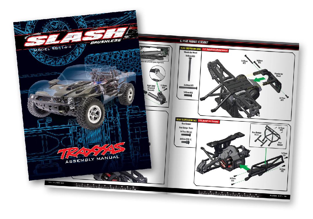 Traxxas 1/10 Slash BL-2S Unassembled 2wd Kit w/ Charger&Battery