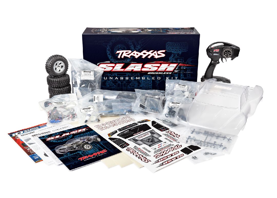 Traxxas 1/10 Slash BL-2S Unassembled 2wd Kit w/ Charger&Battery