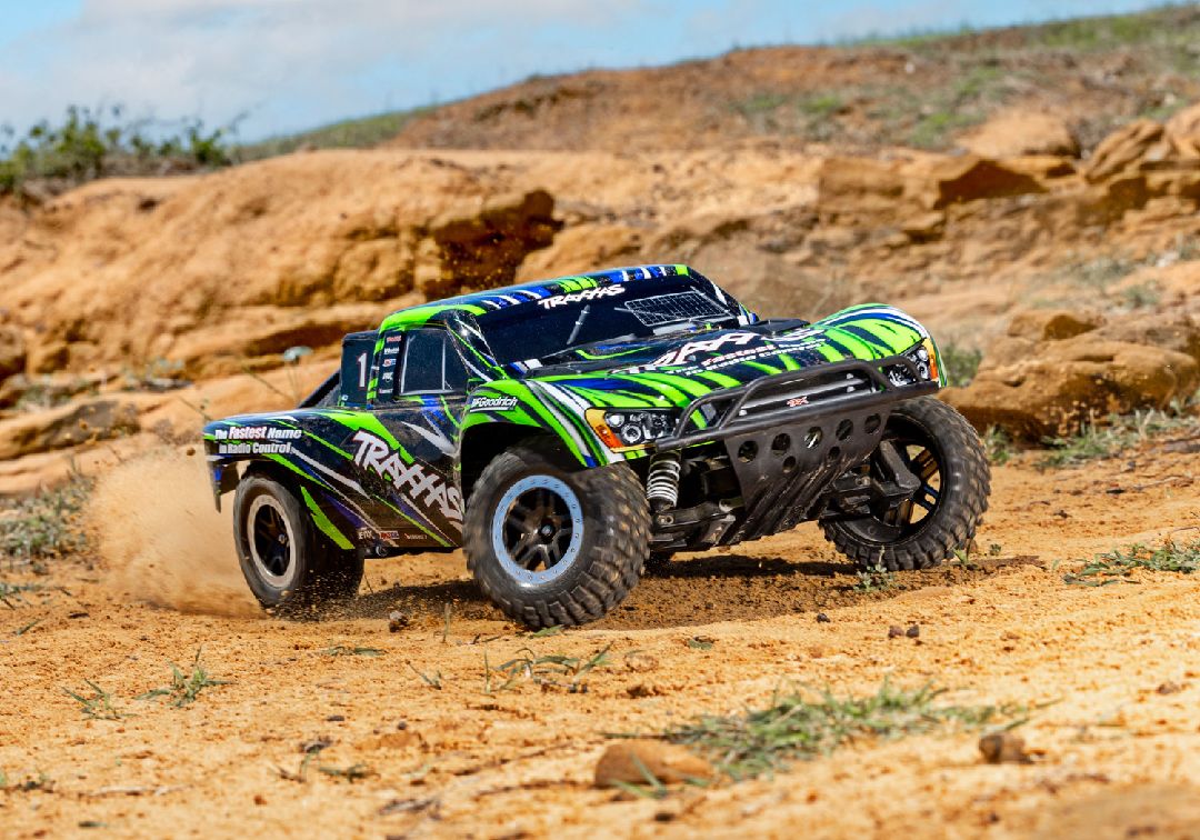 Traxxas 1/10 Slash BL-2S HD 2wd RTR - Green w/ Charger & Battery