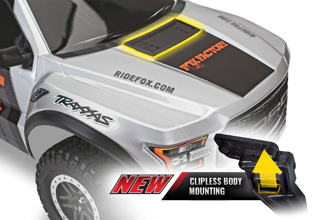 Traxxas 1/10 F150 Raptor BL-2S HD 2wd RTR - Fox w/Charger&Battey