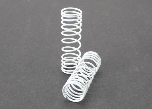 Traxxas Front Shock Spring Set (White) (2) - Click Image to Close