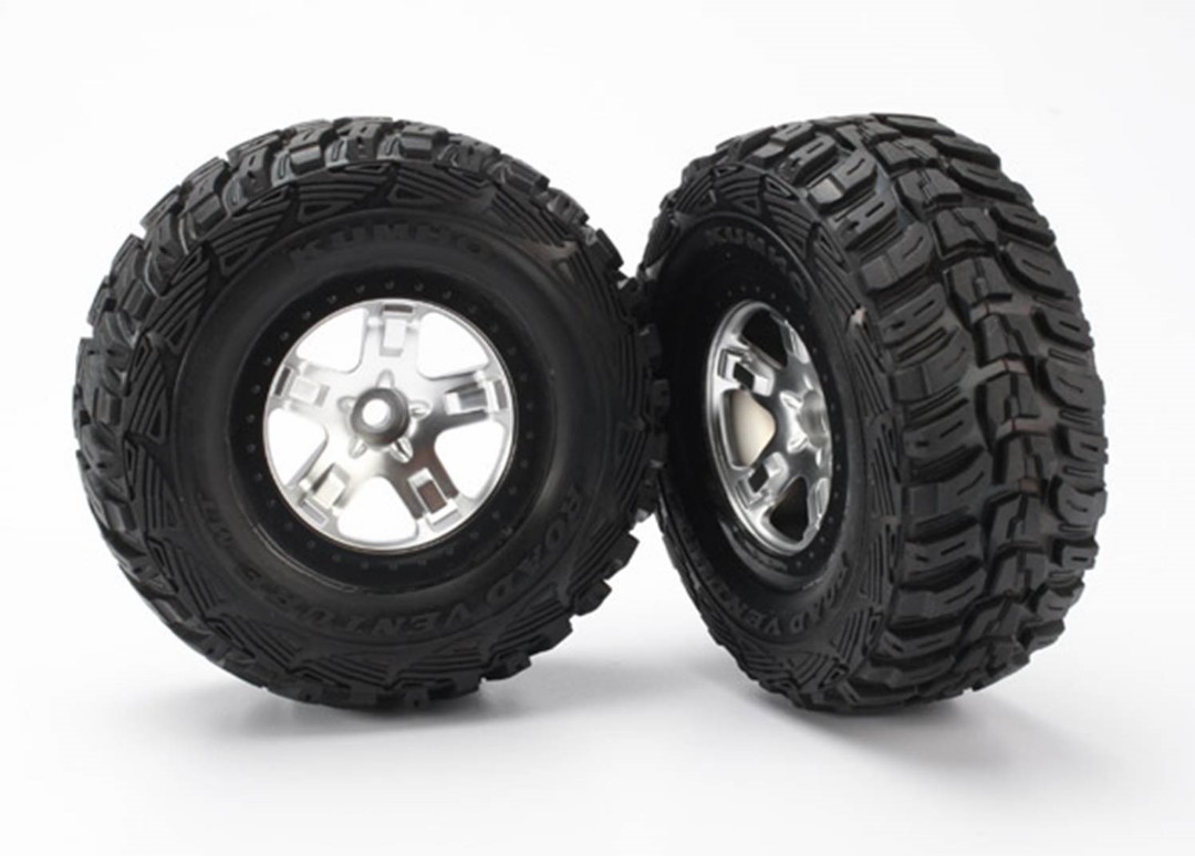 Traxxas Tires & wheels, assembled, glued (2) Front