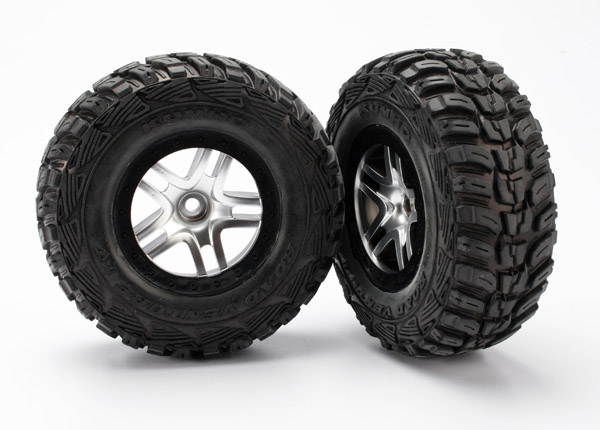 Traxxas Tires & Wheels, Assembled, Glued (S1 Ultra-Soft Off-Road - Click Image to Close