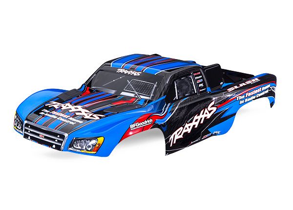 Traxxas Body, Slash 2WD, blue, painted, clipless mounting - Click Image to Close