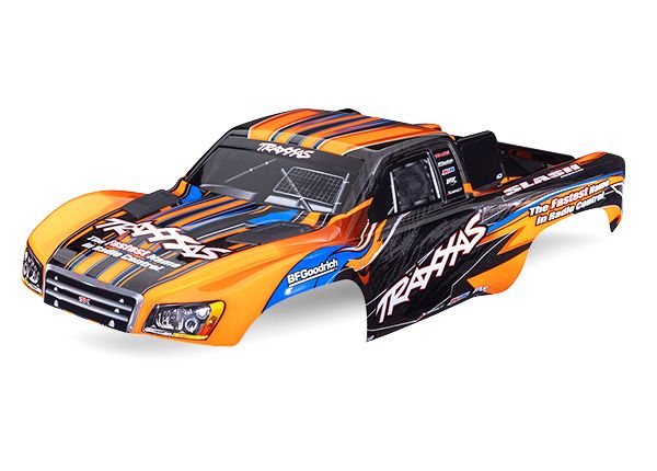 Traxxas Body, Slash 2WD, orange, painted, clipless mounting