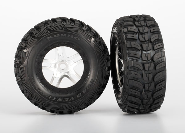 Traxxas Tires & Wheels, Assembled, Glued (S1 Ultra-Soft Off-Road - Click Image to Close