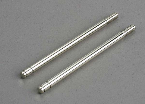 Traxxas Shock Shafts, Steel, Chrome Finish (Front) (2)