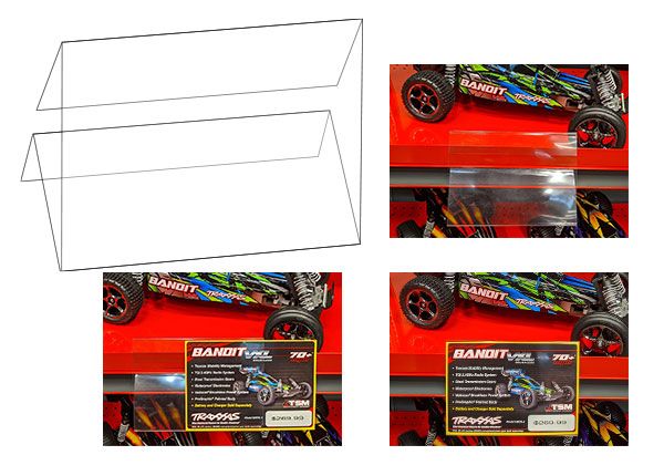 Traxxas 3 Fold Sign Cover - Use with 6175A Shelftalker (10) - Click Image to Close