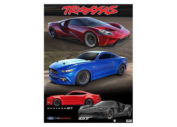 Traxxas Ford GT 36x48 Window Cling