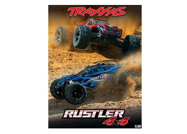 Traxxas Rustler 4X4 36x48 Window Cling - Click Image to Close