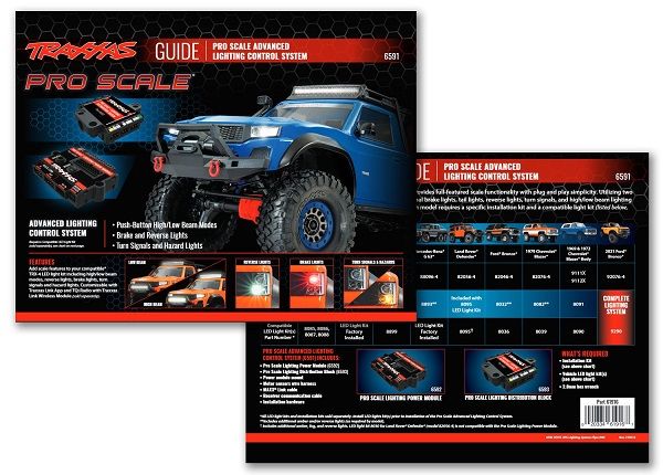 Traxxas Pro Scale Lighting Reference Sheet