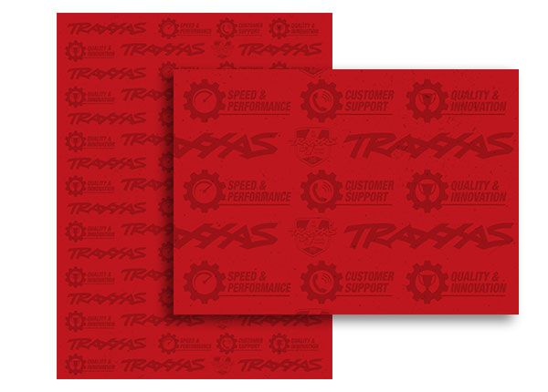 Traxxas 18x24 Red Adhesive Wallpaper - Click Image to Close