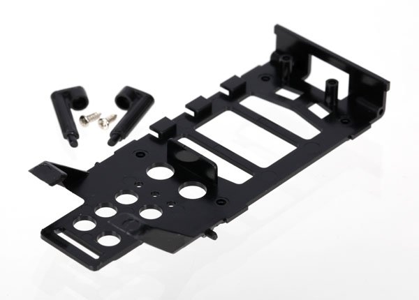 Traxxas Main Frame, Battery Holder (1)/ Canopy Mounting Posts (2)/ Screws (2)