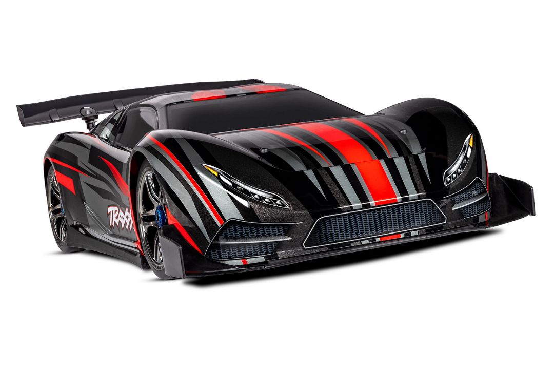 Traxxas XO-1 - 1/7th RTR Electric 4WD On Road Sedan RedX - Click Image to Close