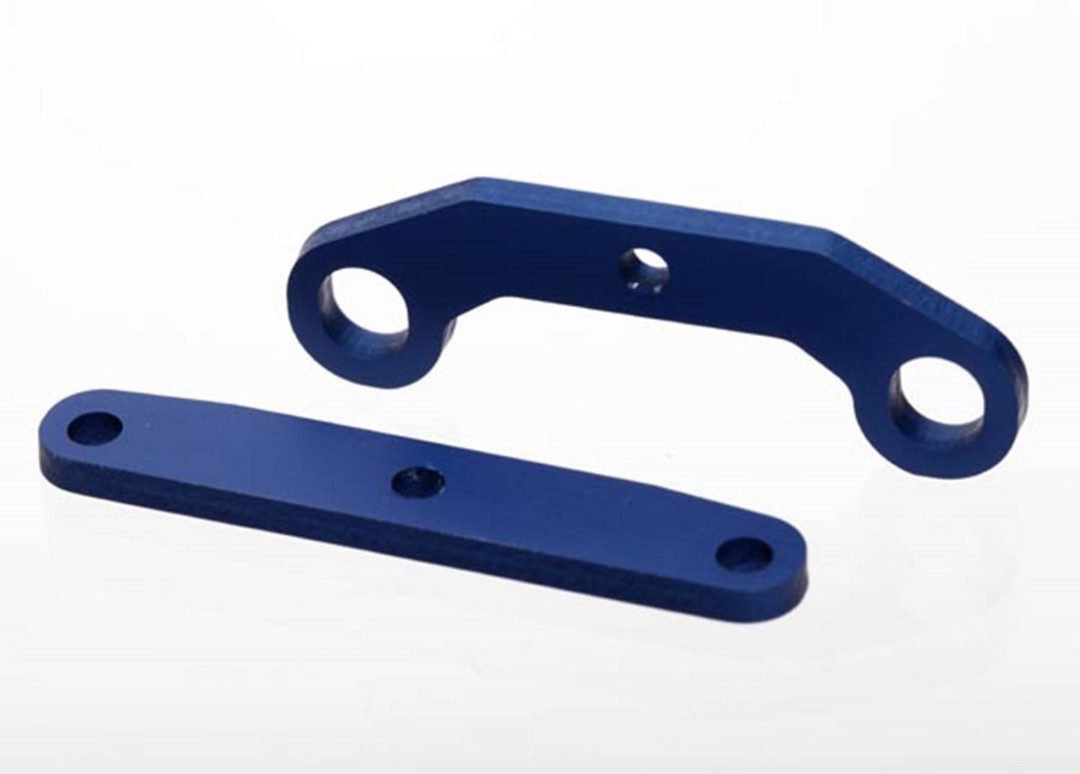 Traxxas Bulkhead Tie bars, Front & Rear, Aluminum (Blue-Anodized - Click Image to Close