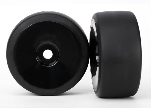 Traxxas XO-1 Rear Tire w/Dish Wheels (2) (Black) (S1)