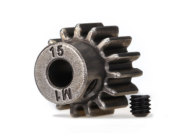 Traxxas Mod 1 Pinion Gear 5mm Shaft (15) (compatible with steel spur gears)