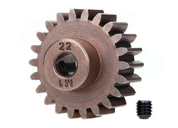 Traxxas Mod 1 Steel Pinion Gear 5mm Shaft (22) - Click Image to Close