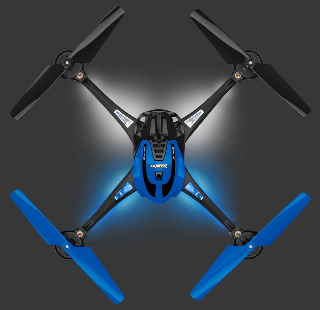 Traxxas LaTrax Alias Ready-To-Fly Micro Electric Quadcopter Blue - Click Image to Close