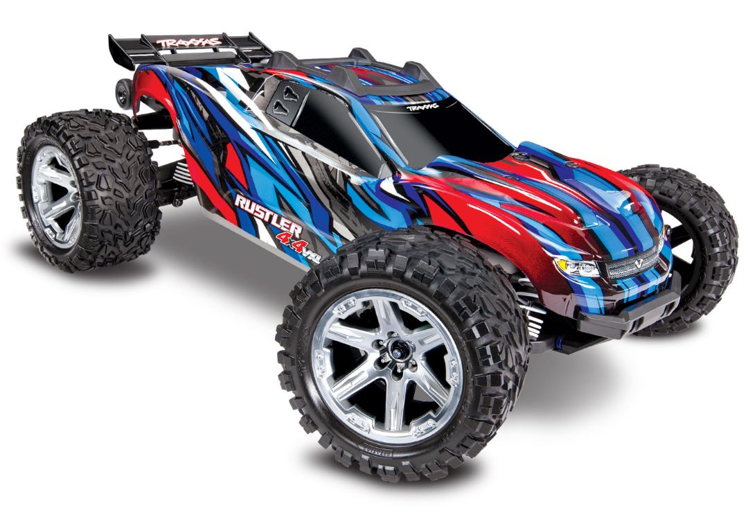 Traxxas Rustler VXL Brushless 1/10 RTR 4x4 Stadium Truck - Blue - Click Image to Close