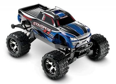 Traxxas Stampede 4X4 VXL Brushless 1/10 4WD RTR Monster Truck - Blue (No Battery or Charger)