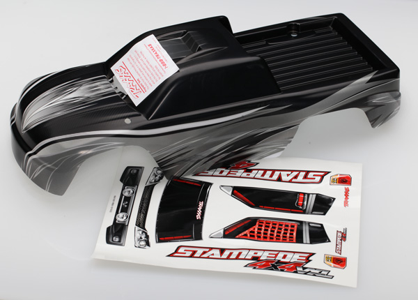 Traxxas ProGraphix Stampede 4X4 Body w/Decal Sheet - Click Image to Close