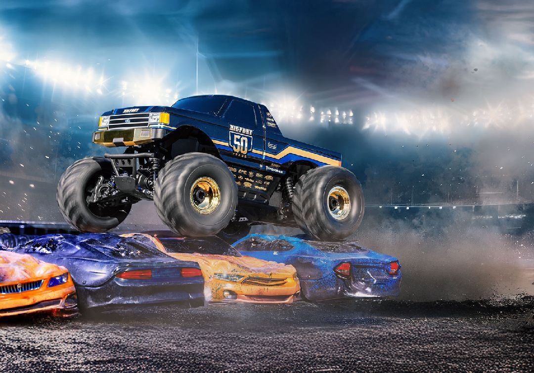 Traxxas 1/10 MT BL-2S 4x4 RTR - Bigfoot 50th Anniv (Incl B&C)