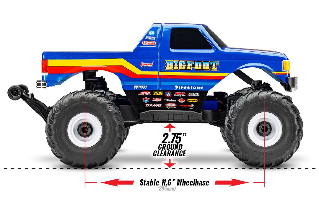 Traxxas 1/10 F-150 BL-2S 4X4 RTR - Bigfoot w/ Charger & Battery