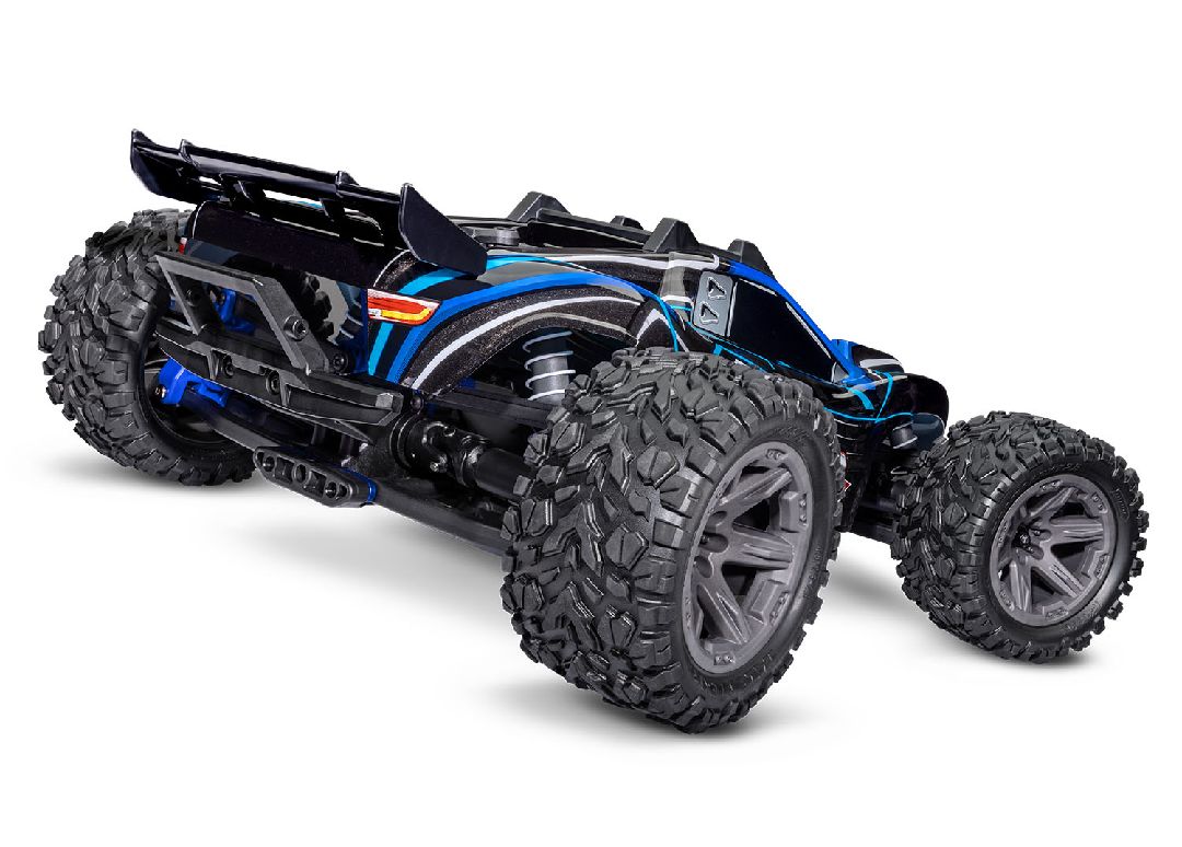 Traxxas 1/10 Rustler BL-2S 4x4 RTR - Blue w/ Charger & Battery