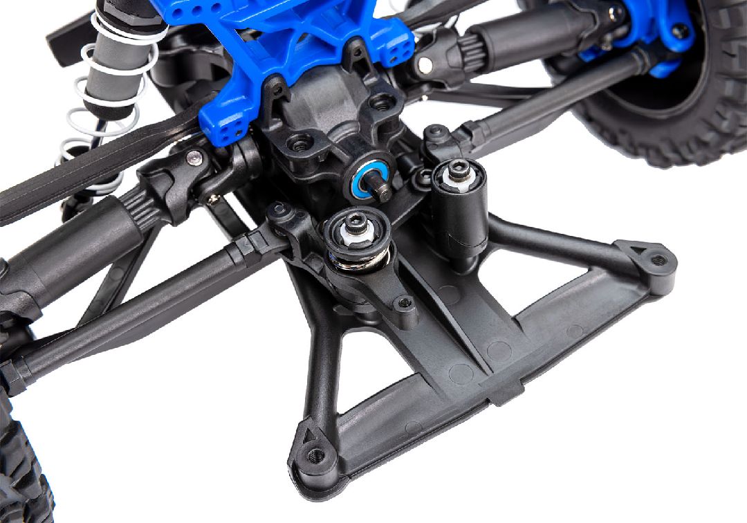Traxxas 1/10 Rustler BL-2S 4x4 RTR - Blue w/ Charger & Battery