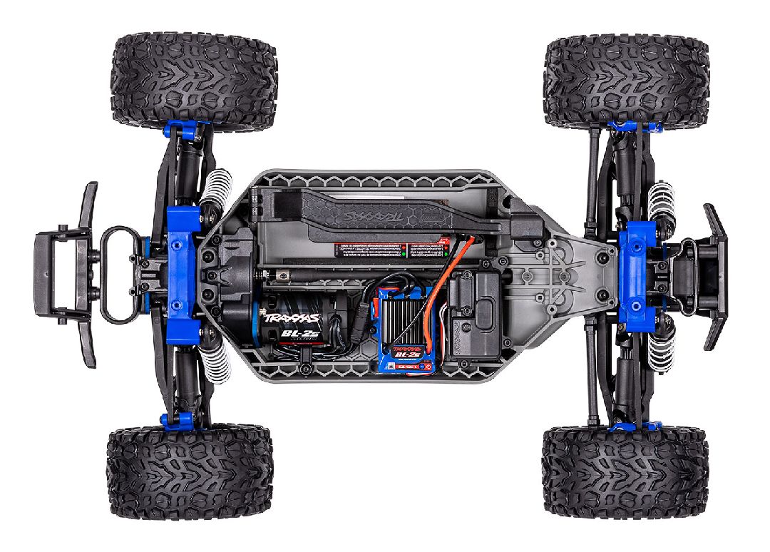 Traxxas Rustler 1/10 4X4 BL-2s Brushless Stadium Truck RTR -Blue